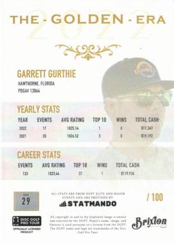 2022 Brixton Golden Era #29 Garrett Gurthie Back